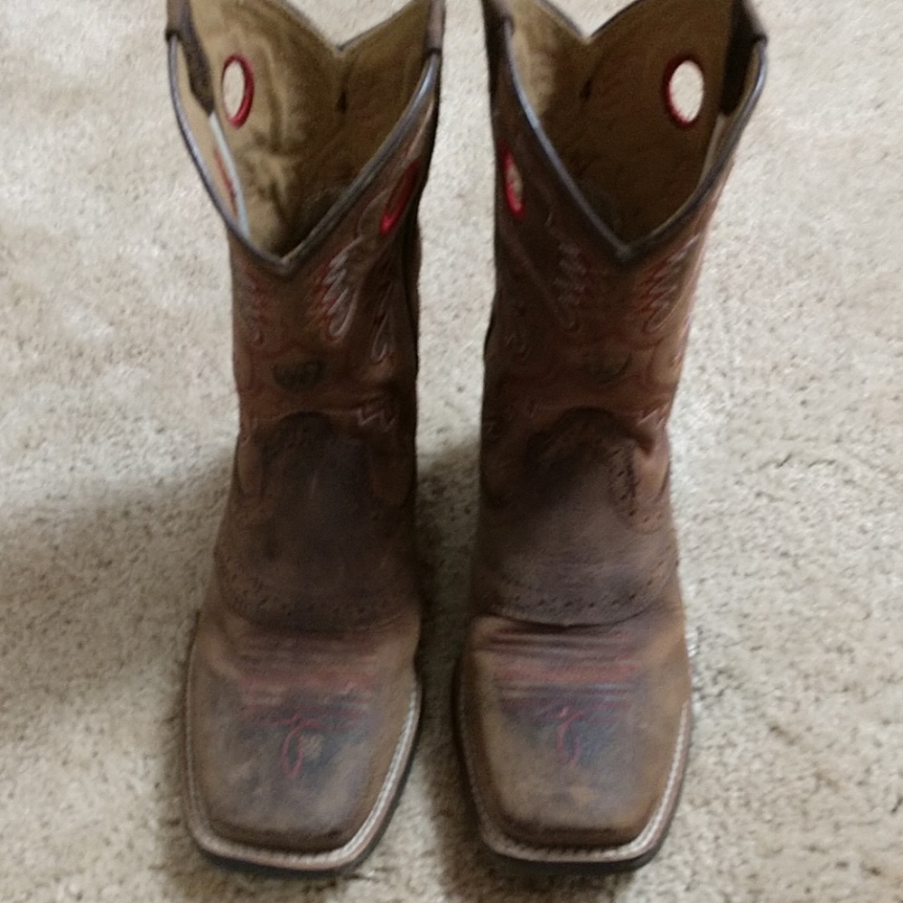 Kids unisex leather Ariat cowboy boots